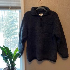 Size medium aerie turtle neck fuzzy sweater with breast pocket